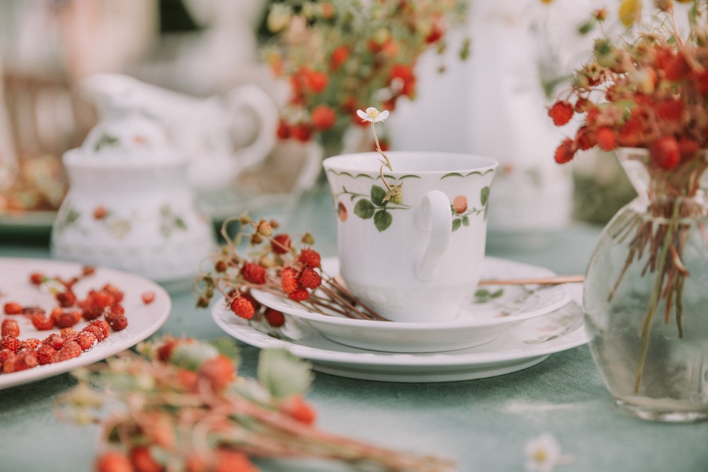 Tea and Flowers
