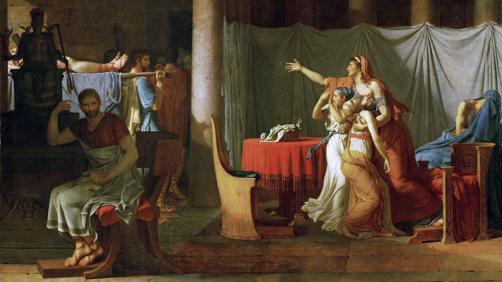 The Lictors Bring to Brutus the Bodies of His Sons