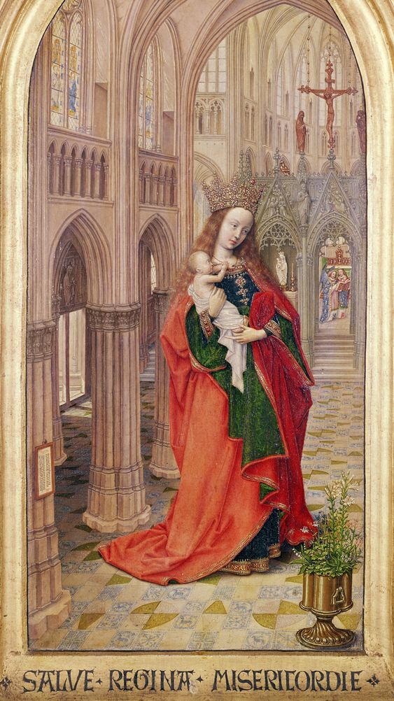 Virgin and Child, left wing of a diptych