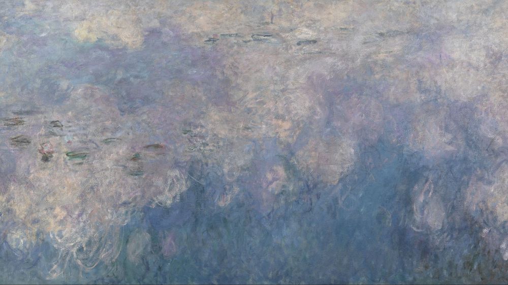 Water Lilies: The Clouds (central section)
