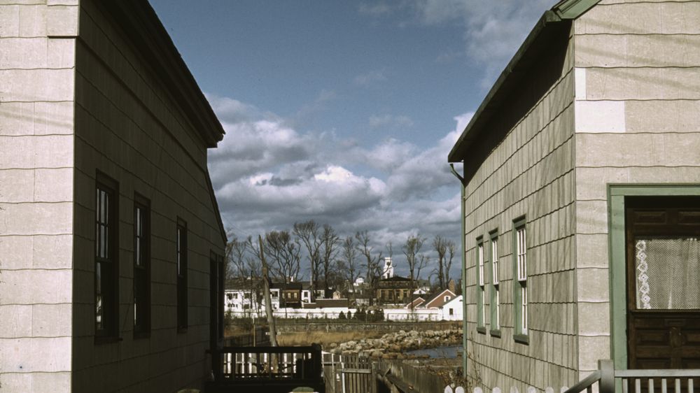 Connecticut Town, Probably Stonington, on the Sea