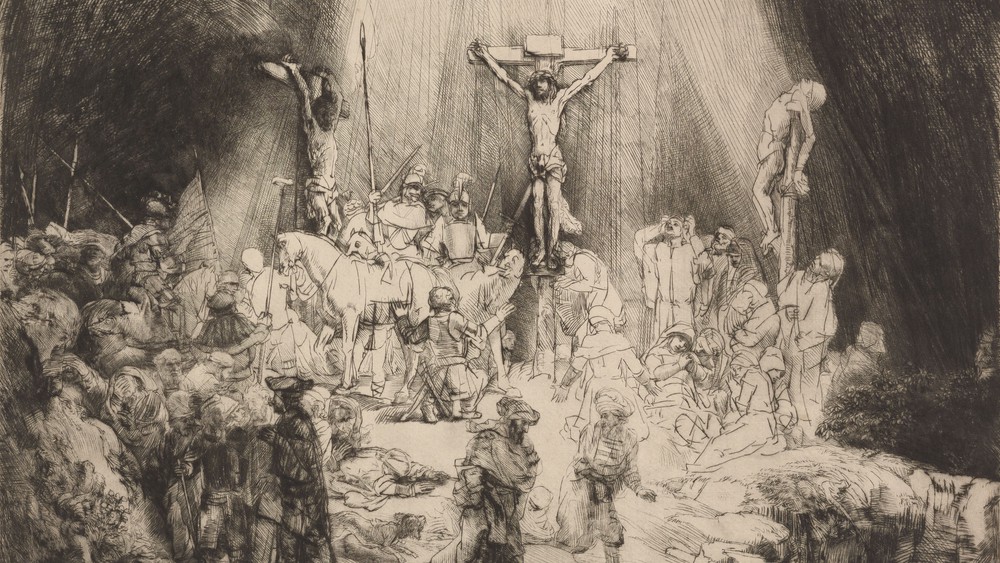 Christ Crucified Between the Two Thieves: 'The Three Crosses'