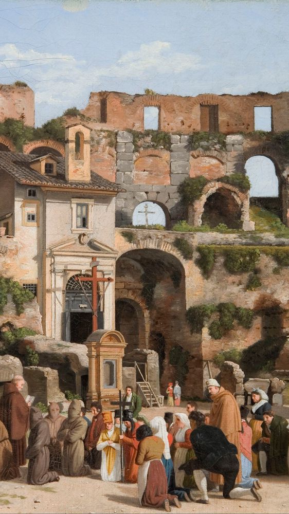 View of the Interior of the Colosseum